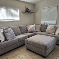 Sectional With Ottoman