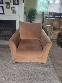 Tan soft smaller chair