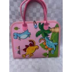 Open-Box New Kids Busy Board Handbag Set with Pink Dinosaur Theme Portable Retail $25.00