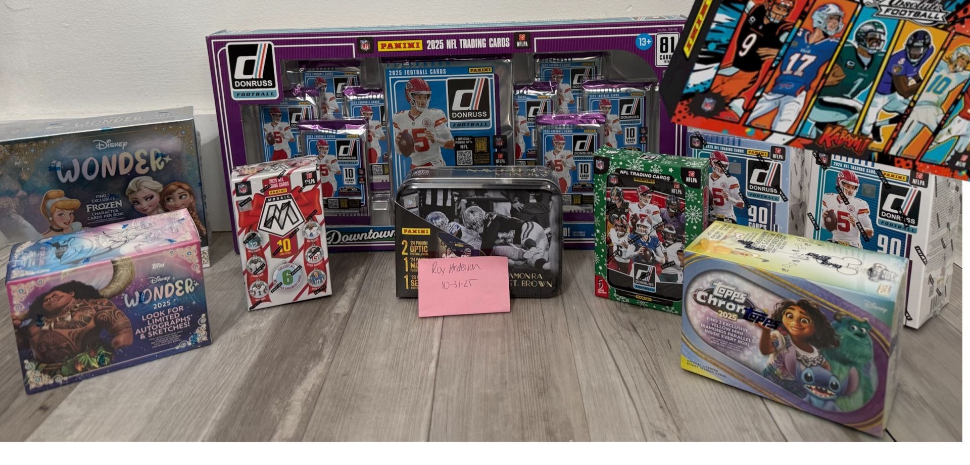 NFL Trading Cards , Disney, Donruss, Costco Boxes 