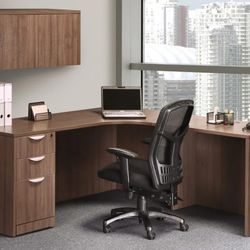 L. Shaped Computer Desk With Storage.