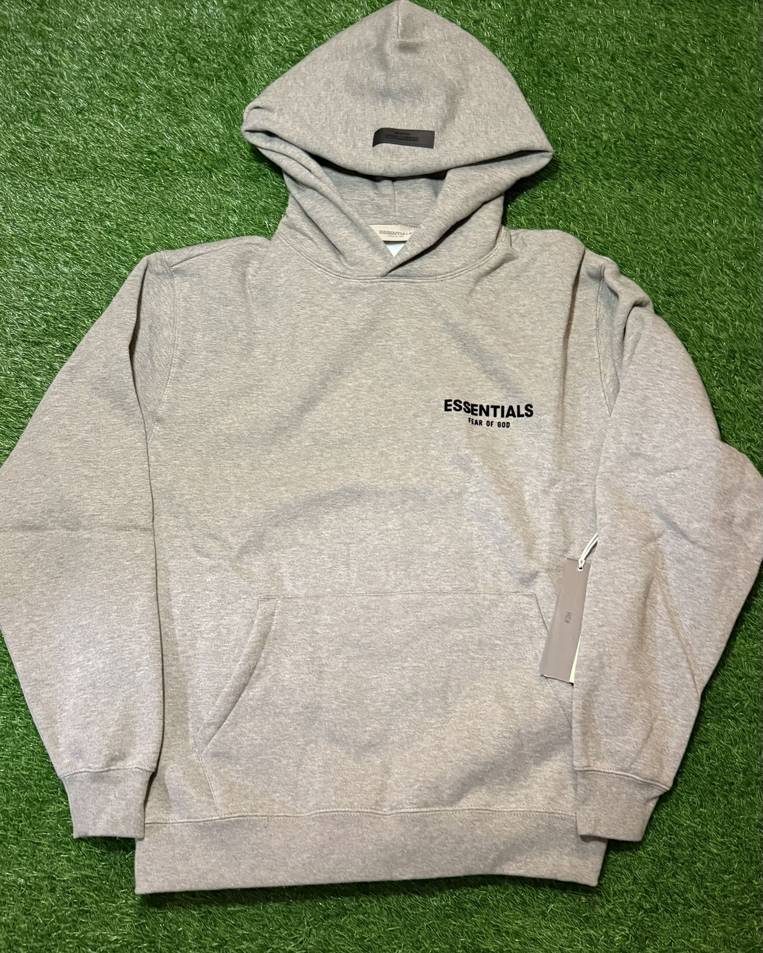 Grey essential hoodie size medium