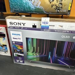 55”Phillips QLED 4k Smart Tv