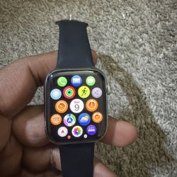 Apple Watch Series 9 (GPS + Cellular 45mm) Midnight Aluminum Case with Midnight Sport Band M/L