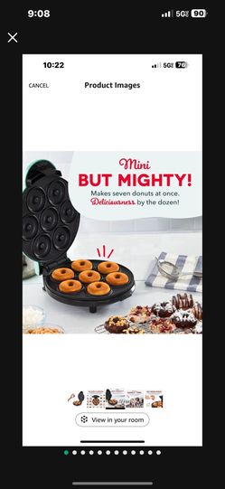 •Dash Mini donut 🍩 Maker•New• Doughnut Maker •🍩