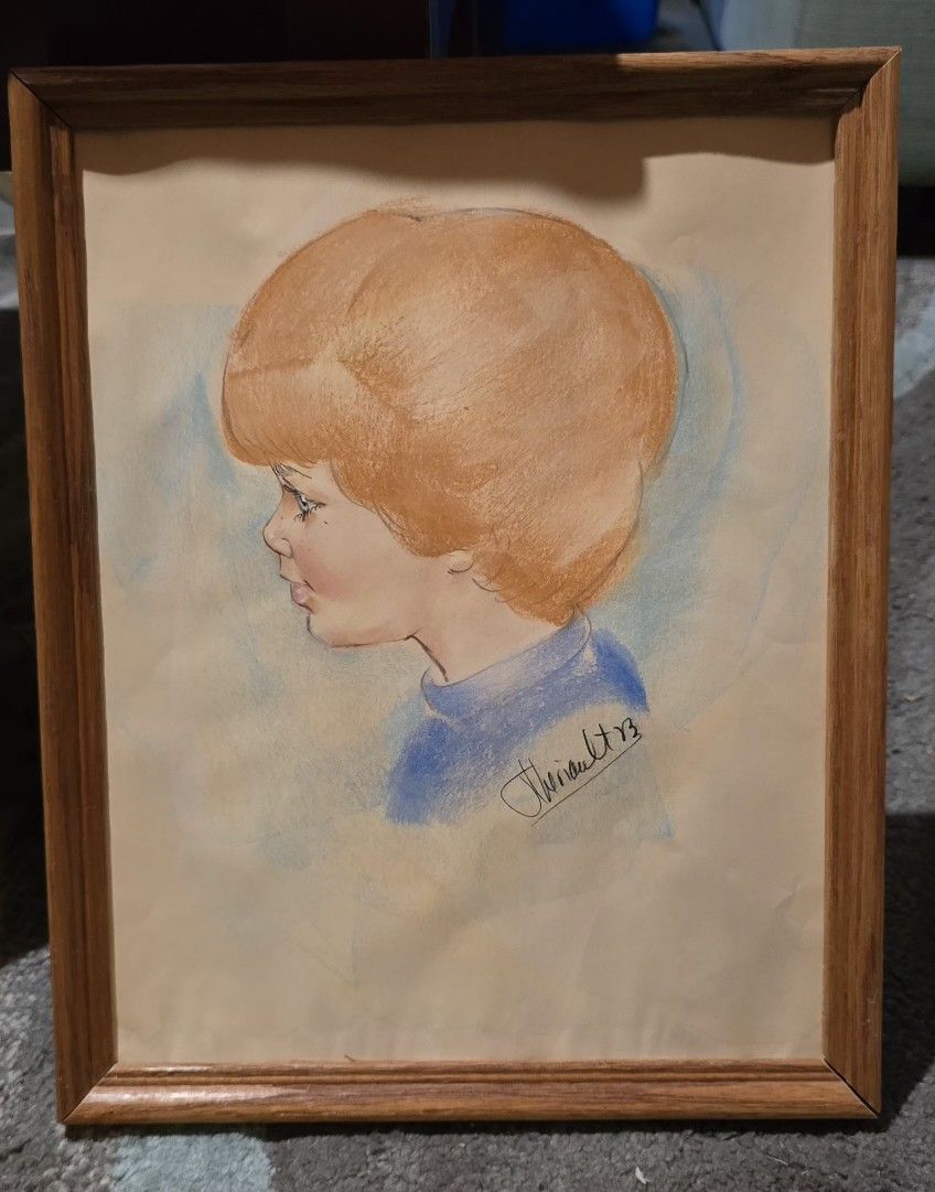 Original Autographed Portrait By Thibault 1973