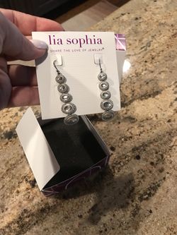 Lia Sophia Earrings and bracelet New