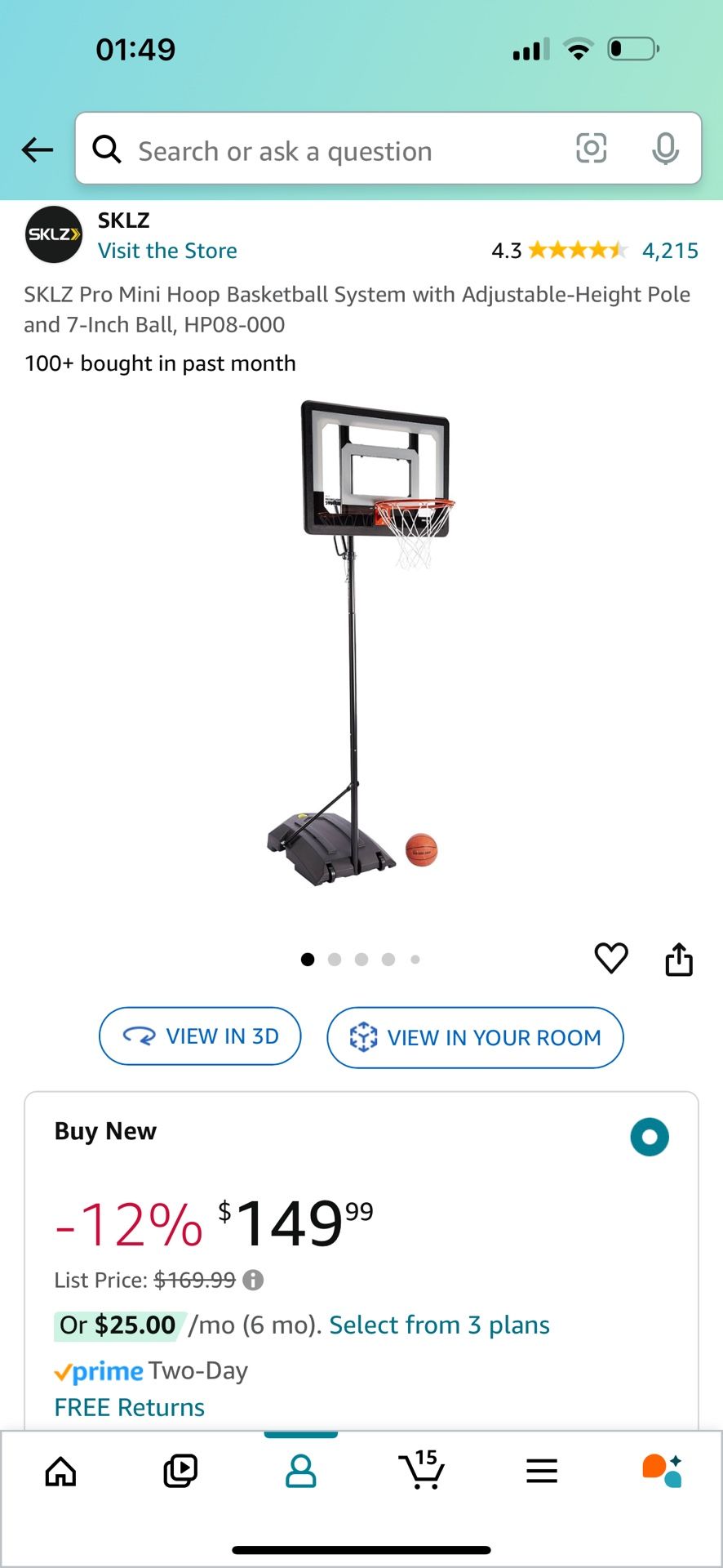 Brand New Box Never Opened Basketball Hoop