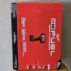 Milwaukee M18 FUEL 18V Lithium-Ion Brushless Cordless 1/2 in. Impact Wrench w/Friction Ring Kit w/One 5.0 Ah Battery and Bag Brand New 