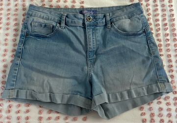 Size L Butt, I Love You Wax Jean Shorts