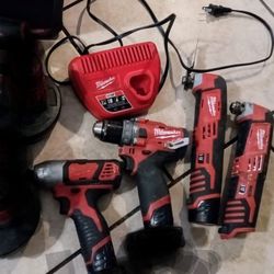 Milwaukee M12 Cordless Impact Driver & Multi Tools and Fuel Brushless Hammer Drill 