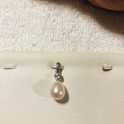 Real Silver And Real Pearl Pendants