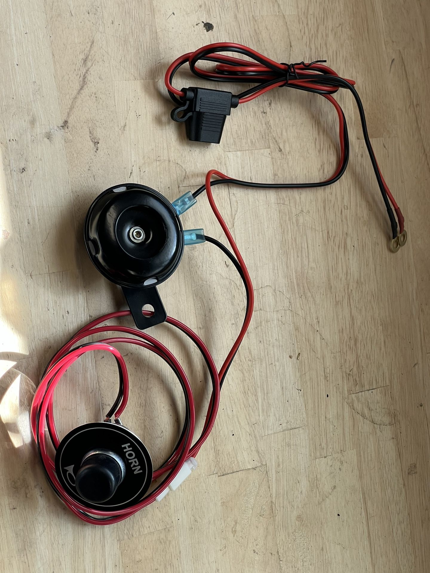 Complete Golf Cart Horn Kit With Floor Foot Switch