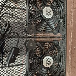 2 QTY SET INFINITI COOLING FANS WITH PLUG IN USB
