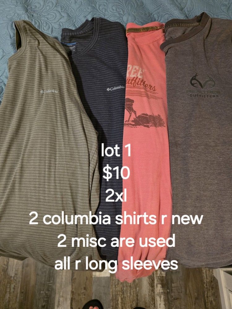 Big Men Closet Purge *see Pic For Prices, Selling As Lots*