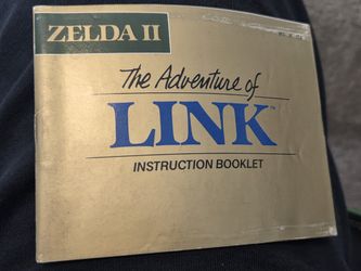 Zelda II: The Adventure of Link original manual only in good condition 