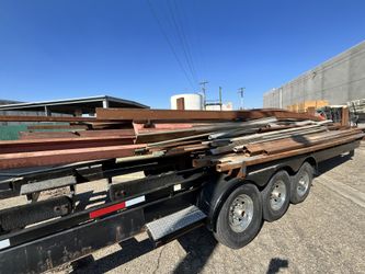 Reclaimed & New Steel Inventory with 45’ Steel Hauling Trailer – Complete Package