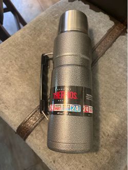 new Genuine Thermos 40 oz (1.2L) vacuum insulated stainless steel bottle