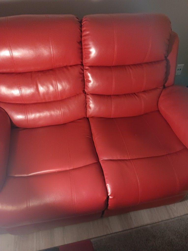 Red Livingroom  furniture.
