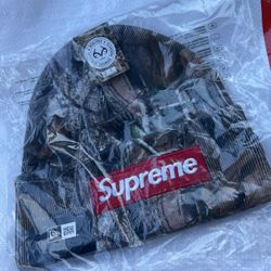 Supreme New Era Box Logo Beanie Realtree Ap Camo 