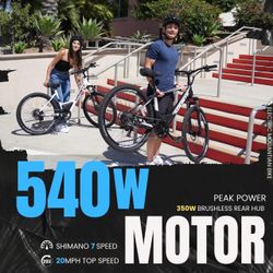Electric Bike – Brand New | 350W | 20 MPH | 40-Mile Range | 1-Year Warranty