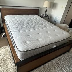 Crate & Barrel Queen Storage Bedframe