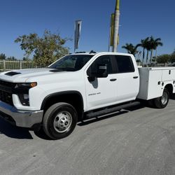 2022 Chevrolet 3500 HD Utility Body Truck Mechanics Service Truck Camion Dodge Ford Chevy Isuzu Diesel Gasoline Knapheide Toolbox