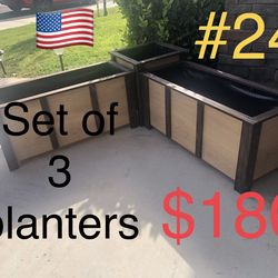 Planter box bed garden raised pots