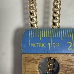 14k gold plated 24inch 4mm cuban link