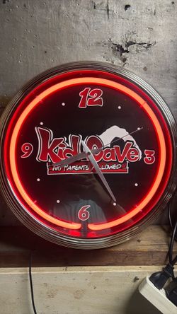 Neon Light Up Clock