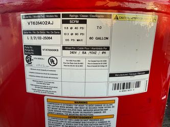 60 gallon air compressor