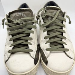 P448 Olive Green Leather Suede Sneakers size #41