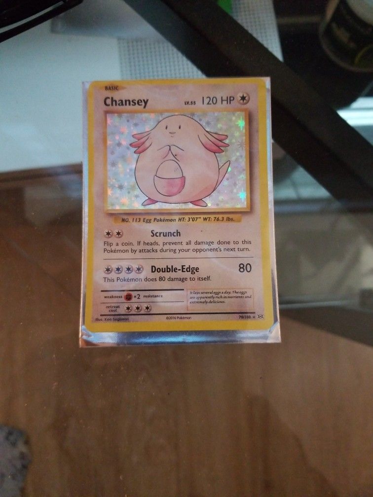 Chansey Holo Pokemon card