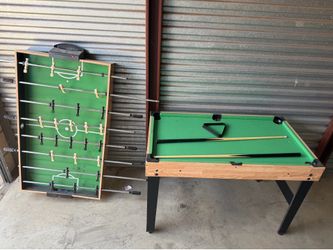 Pool foosball table