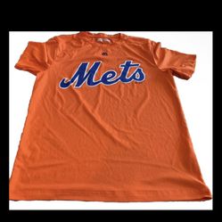 NY New York Mets MLB Majestic Cool Base Orange Batting Baseball Shirt Men's XL