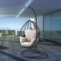 Patio Swing Chair & Stand Cushions Included (Removable) Brand New In Box Firm Price $299
