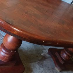 Solid Wood Parquet Dining Table
