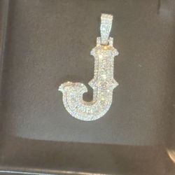 Iced Out J Pendant 