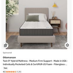 Twin Size Bed 9” In A Box