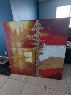 Large Abstract Canvas Wall Art 50x50