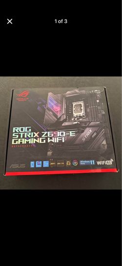 ROG Z690-E Gaming WiFi Motherboard and M.2 Card