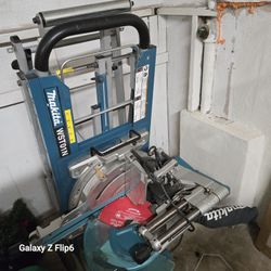 Makita 12inch Sliding Miter Saw With Heavy Duty Extending Stand/cart