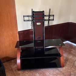 Shelf Stand With Built In Flat Screen Tv Holder 
