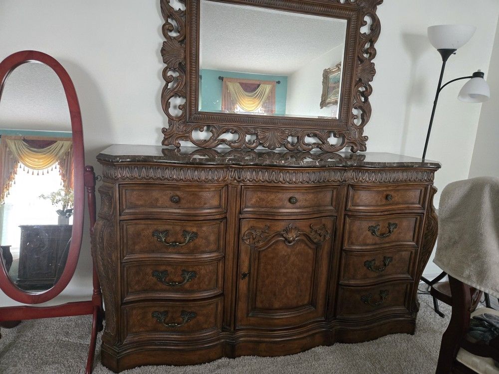 Marble Top Bedroom Set