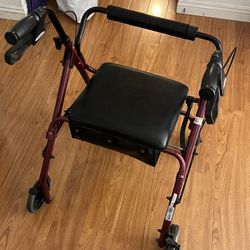 Walker With Seat And brakes 