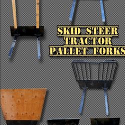 🚀Upgrade your skid steer capabilities with our high-quality pallet forks! 🚀