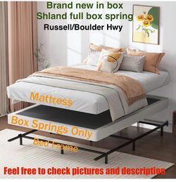 New in box Shland Box Spring Full 5 Inch Low Profile Mattress Foundation/Box spring with Fabric Cover
