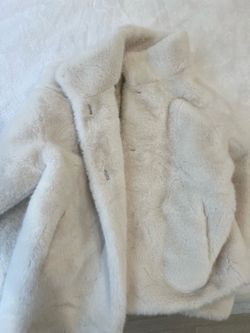 UGG white fur coat