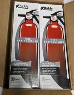 Kidde Fire Extinguisher 1A10BC Dry Chemical Home Safety 2 Pack New UL Listed
