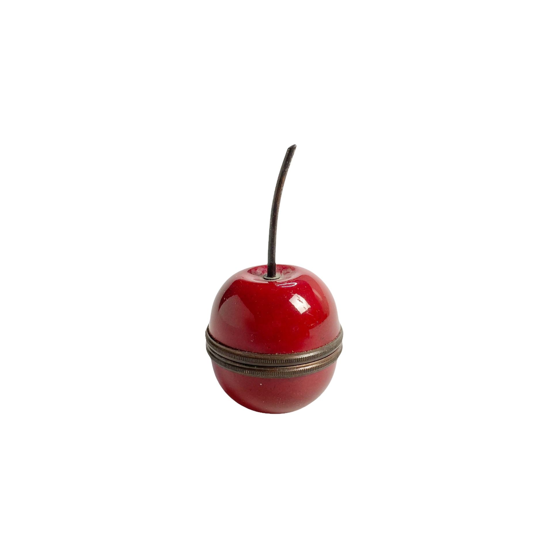 Halcyon Days Enamels Fruit Red Cherry Stem Trinket Box Open Unscrew Foodie Pie please note tiny flaw on bottom looks like a chip to enamel but it’s n,All Products : American Fashion Style Bags On Sale